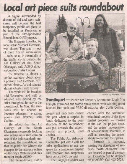 News Article from the Penticton Western on October 31st 2005