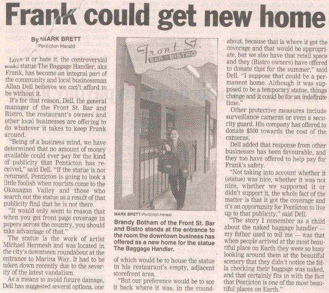 Penticton Herald March 25th 2006.